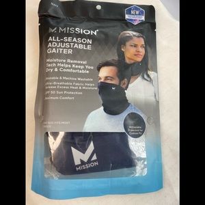 Mission All-Season Adjustable Gaiter Navy NWT